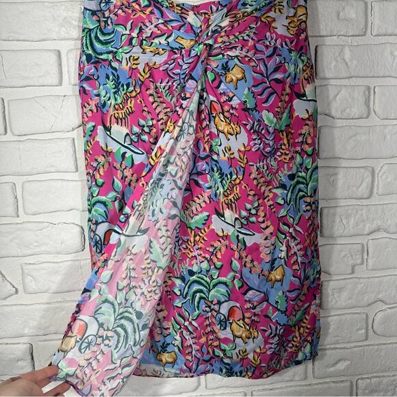 J. Mclaughlin Blakely Tropical Floral Pencil Skirt Size 6 - Picture 12 of 12